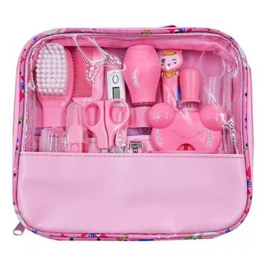 Imagem de Kit Conjunto de Cuidados com o Bebê Rosa com 13 peças - Smart Mommy