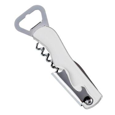 Imagem de Abridor Garrafa Com Saca Rolha De Inox 4 em 1. - SQ