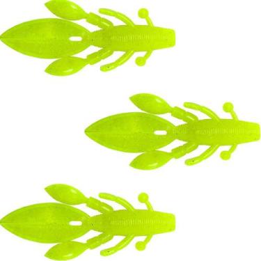 Imagem de Isca Artificial Para Traira Soft Predadora Verde Limão 3pç  - Alligato