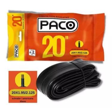 Imagem de Câmara de ar 20 Paco Bico Grosso 20x1.90/2.125 Balão Bico 35mm Bike Bi