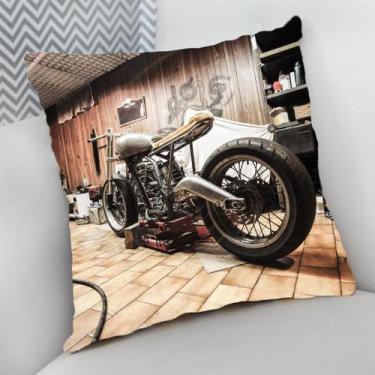 Imagem de Almofada Decorativa Cheia c/ Zíper 40x40 Carros Motos Duas Quatro Roda