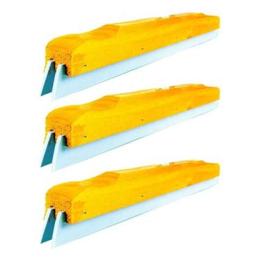 Imagem de Rodo De Madeira 60cm Duplo Sem Cabo Kit 3 - Redomma, Rodo de Madeira p