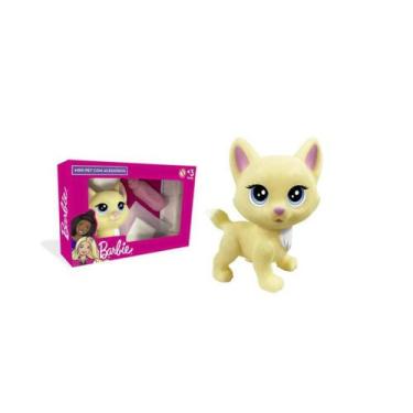 Imagem de Mini Gata Xixi - Creme Claro - Mini Pets Com Acessorios Da Barbie - Ma