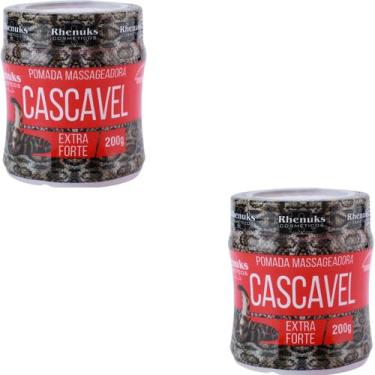 Imagem de 2 Pomada Massageadora Rhenukus Cascavel Extra Forte Pote 200g