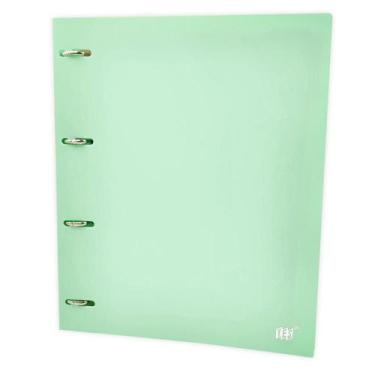 Imagem de Fichário Caderno Argolado A4 Yes Tons Pastel + 96Fls, Verde Pastel