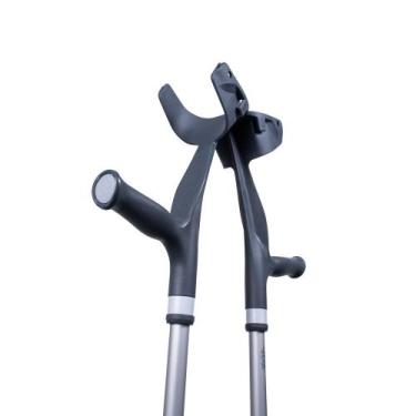 Imagem de Muleta Canadense Fixa Mercur Grafite Escuro