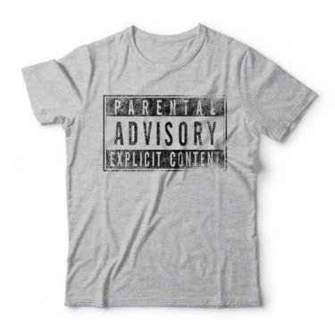Imagem de Camiseta Parental Advisory Studio Geek, 4G, Mescla cinza