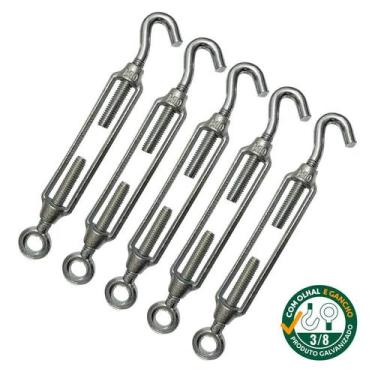 Imagem de Esticador Para Cabo De Aço 3/8 Galvanizado -  13 Unidades - ARRUD'ESTU