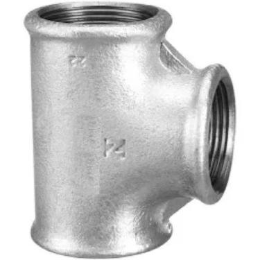 Imagem de Tê Galvanizado com Rosca Bsp - 1/2" - CONEXÕES HIDRÁULICAS