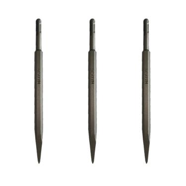 Imagem de Kit 3 Ponteiro Martelete Perfurador Sds Plus 14X250Mm Matz