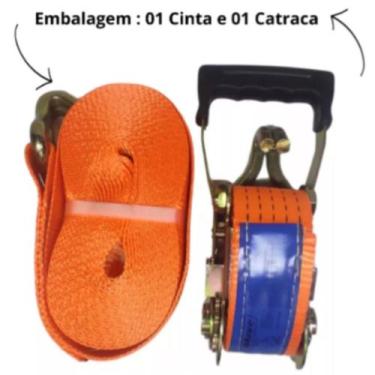 Imagem de Cinta De Amarração De Carga 50mm X 9m - 5000kg Com Catraca - Maxiclima