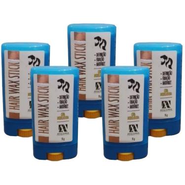 Imagem de 5UN Cera Modeladora Antifrizz 15g Hair Wax Stick Anaconda