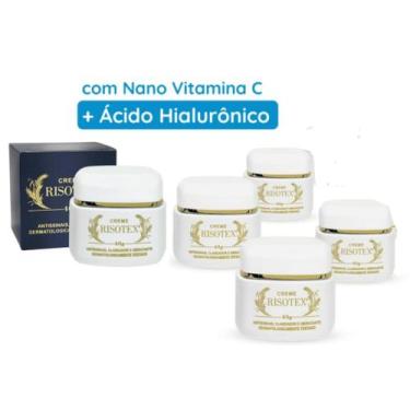 Imagem de Creme Risotex Antissinais , Clareador e Hidratante Original 40g Kit C/