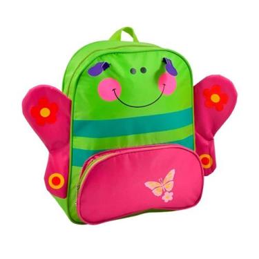 Imagem de Mini Mochila Infantil Personagem Bichinhos Escolar Borboleta - ShopMix