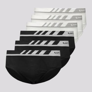 Imagem de Kit de 6 Cuecas Slip Lupo Microfiber Sem Costura, P