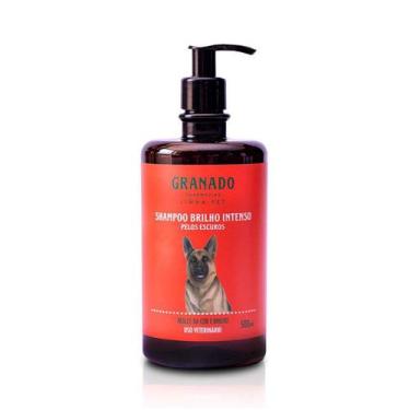 Imagem de Shampoo Granado Brilho Intenso Pelos Escuros para Cães e Gatos 500 ml