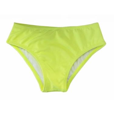 Imagem de Biquíni Infantil Calcinha Avulsa Proteção UV Amarelo Neon Costão, 1