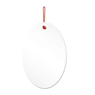 Imagem de Espelho Decorativo Lina Alça Sisal Melancia 60x40 cm Oval - E2G Design