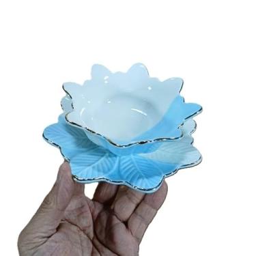 Imagem de Conjunto de Petisqueira em Porcelana, Azul Vintage, 15,5 cm, 2 Peças