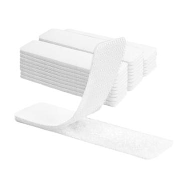 Imagem de Vaveren Fita de bloqueio de gancho e laço fita de montagem resistente tira de fixador para tapetes projetos diy uso interno ao ar livre sofá, Retangular 22 Unidades, 2.5 Cm X 10 Cm