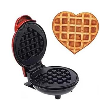 Imagem de Mini Maquina Wafer Waffle Coração 110v Molde Eletrico