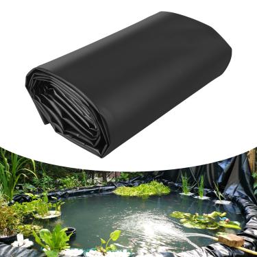 Imagem de Forro para lagos 1,5 x 1,8 m LLDPE para lago, revestimento pré-formado resistente a raios UV, corte fácil, forro de lago para lagoas naturais ao ar livre, cachoeira, peixes, lagoas de carpas e jardim