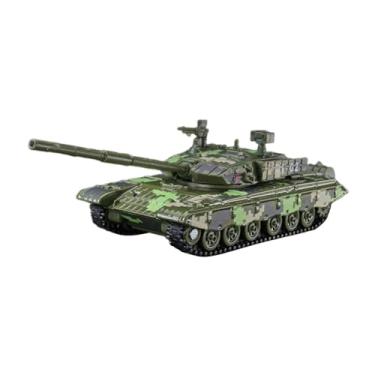 Imagem de Milageto 1/100 Escala Tanque Modelo Artesanato Mesa Decoração Miniatura Festa Favor Rastreado Carruagem Tanque de Batalha Brinquedo para Adultos