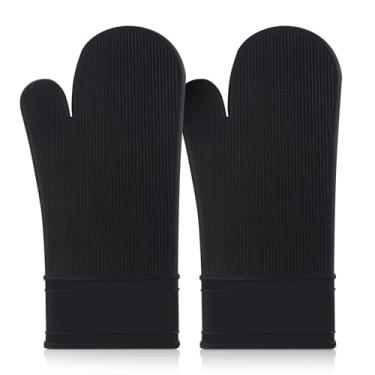 Imagem de Conjunto de luvas de forno de silicone (preto)