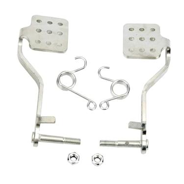 Imagem de JicSuXi Pedais de kart Pedal de freio e acelerador Alto desempenho Mola prática para Radio Flyers Kart Cart Race 196cc 6.5 212cc, Sem Cabo