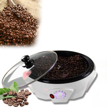 Imagem de Home Coffee Roaster, Torrador elétrico pequeno de grãos de café de 800g, 1200w, Ajuste de temperatura de 0-240℃, Adequado para grãos de café, amendoim, milho