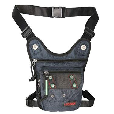 Imagem de Mochila para coxa, bolsa de perna, pochete tática da Larswon, Azul, small
