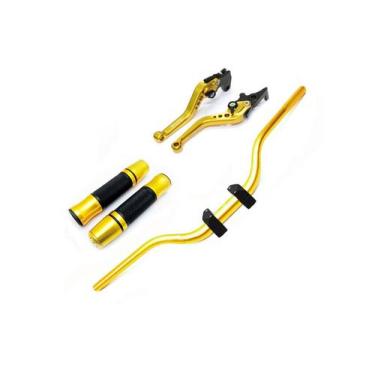 Imagem de Kit Guidão Naked Manopla Fechada Jupiter Manete Factor Fazer 150 Ubs -