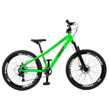 Imagem de Bicicleta Aro 26 Kls Ladera Freio Disco Mono Shimano 7 Marchas, Verde 