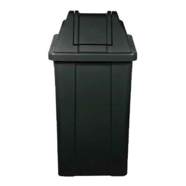 Imagem de Cesto Lixeira Quadrado Com Tampa Vai-Vem 100L - JSN