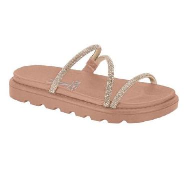 Imagem de Papete vizzano 3 tira pronta strass 6459.118.24698, 35, Nude