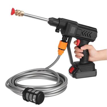 Imagem de Lavadora Portátil de Alta Pressão 48V Bateria Recarregável Limpeza de Veículos e Jardins