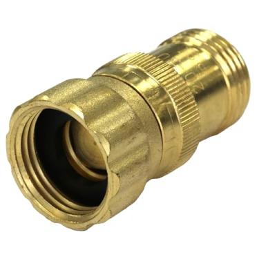 Imagem de Regulador redutor de pressão de água de 25 psi para sistema de irrigação por gotejamento, rosca de mangueira de 3/4", pressão máxima de entrada de 150 psi, latão sem chumbo