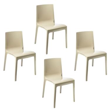 Imagem de Conjunto 4 Cadeiras De Jantar Taurus Plástico Plasútil (Nude)