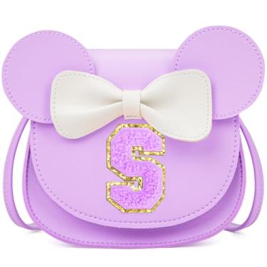 Imagem de OYLOLA Presentes de aniversário para meninas de 3, 4, 5, 6, 7 e 8 anos, bolsa infantil para meninas pequenas, presente para meninas, Roxa