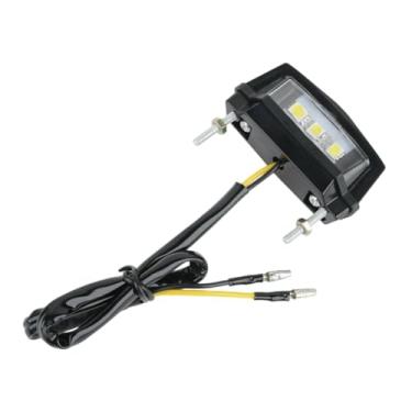 Imagem de QccHieUs Lâmpada de lâmpada de placa genérica Luz traseira Luz traseira Conveniente Substitua o desgaste prático de 12V para para