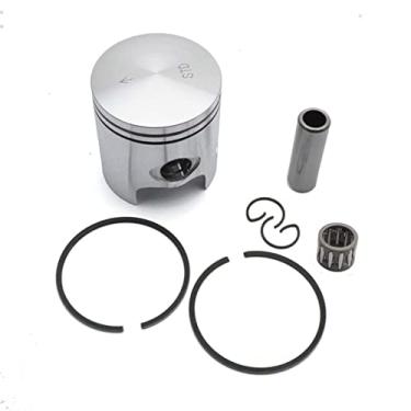 Imagem de Conjunto de juntas de anéis de pistão 70cc Conjunto de anéis de pistão 47 mm com rolamento de pino de 12 mm/10 mm para Jog Minarelli 1PE40QMB Scooter ATV Moped Big Bore peças (pistão de 40 mm pino de