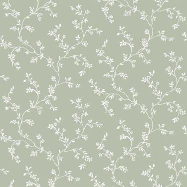 Imagem de Papel De Parede Happy Floral Verde 12355