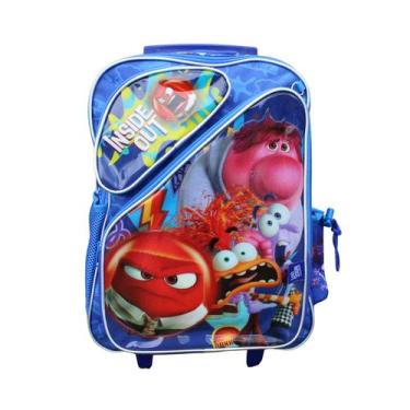 Imagem de Mochila escolar divertidamente reforçada azul com rodinhas - CHENSON