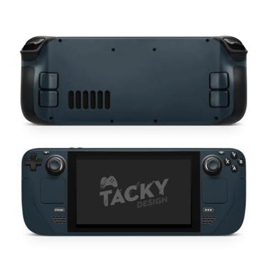Imagem de TACKY DESIGN Película de cor sólida compatível com Steam Deck Skin LCD e compatível com Steam Deck OLED Skin, decalque de vinil premium fosco minimalista 3M, capa completa elegante (azul oceano