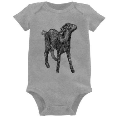 Imagem de Body Bebê Cabra - Foca na Moda, Cinza, G