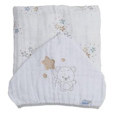Imagem de Toalha Soft Bordada 80 cm x 90 cm Baby Joy, Estrelas