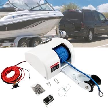 Imagem de CHONGHAN Guincho De âNcora EléTrico Para Barco De 12 V Com Controle Remoto, Guinchos De Reboque Para ServiçO Pesado De áGua Salgada De 45 Libras Para Barco De Pesca