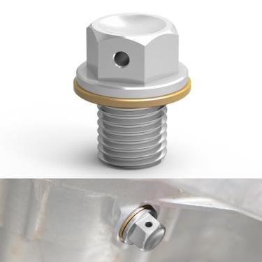 Imagem de NICECNC Sliver M12 x 1,5 tampa de rosca magnética de dreno de óleo compatível com Kawasaki ZX-10R 2004-2017 NINJA400 2014-2018 Z650 2017-2018 Z900RS 2018 See Fitment