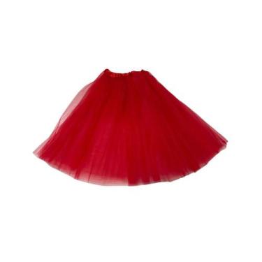 Imagem de Saia de tule lisa colorido para carnaval festa festival fantasia 60 ce