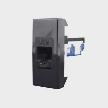 Imagem de Módulo Rj45 Cat 5E Inova Pro Class Alumbra Black Piano